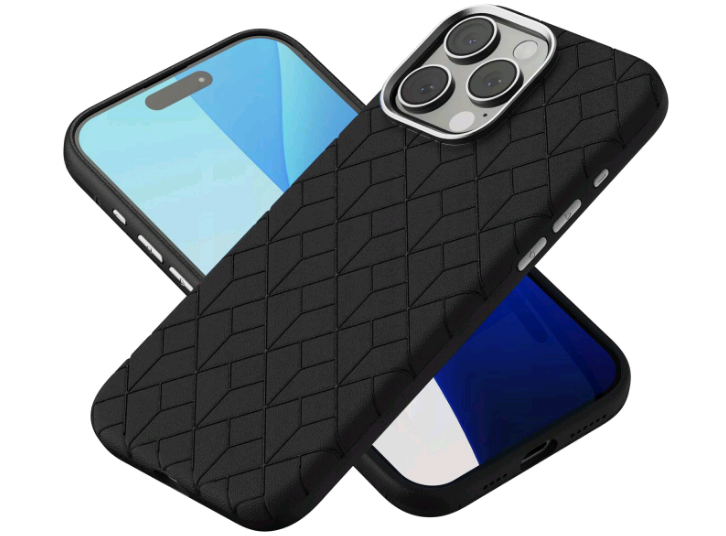 Θήκη iPhone 16 Pro Max Spacecase Classy Mag Σκληρή από Οικολογικό Δέρμα με MagSafe - Black (5905719112127)