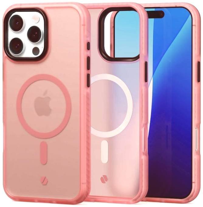 Θήκη iPhone 16 Pro Max Spacecase Hybrid Fusion Mag Ημιδιάφανη Σκληρή με MagSafe - Pink (5905719112509)