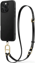 Θήκη iPhone 16 Pro Max Spigen Cyrill Kajuk Mag Classic Charm με Λουράκι Λαιμού / Χειρός & MagSafe - Black (ACS08400)