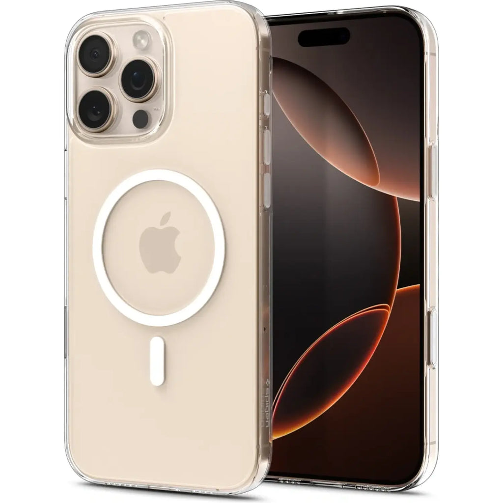 Θήκη iPhone 16 Pro Max Spigen Thin Fit T MagFit Ανθεκτική Σκληρή με MagSafe & Κάλυμμα για Camera Control - Clear White (ACS09