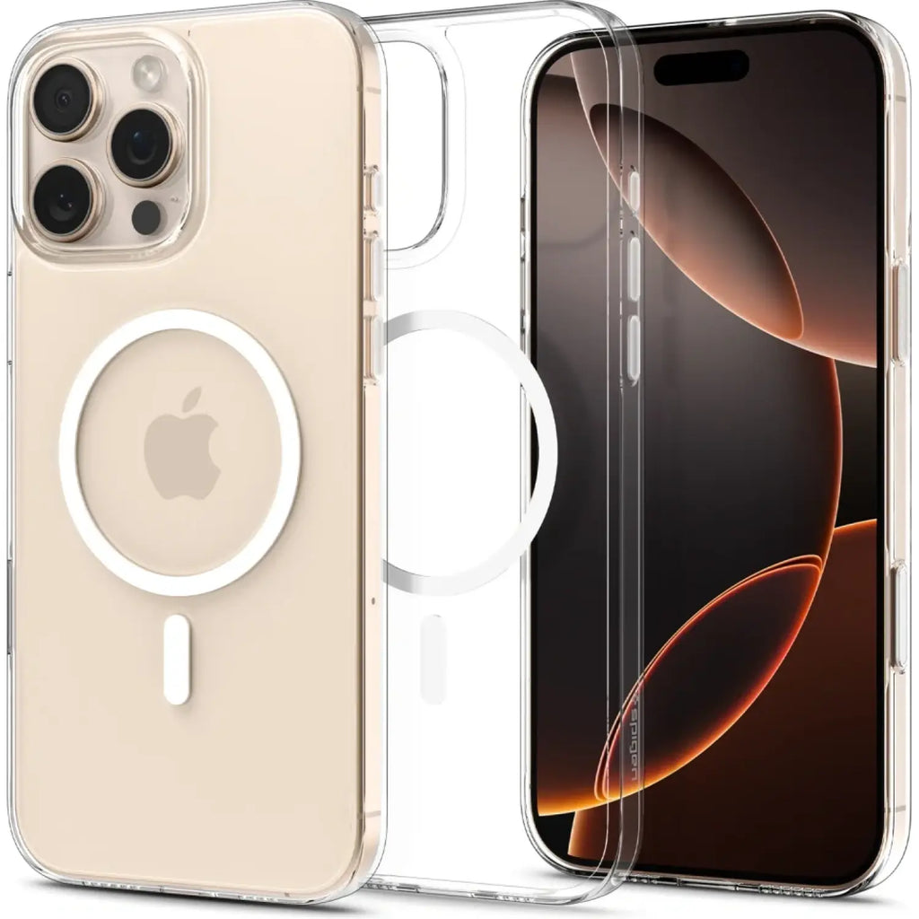 Θήκη iPhone 16 Pro Max Spigen Thin Fit T MagFit Ανθεκτική Σκληρή με MagSafe & Κάλυμμα για Camera Control - Clear White (ACS09