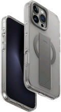 Θήκη iPhone 16 Pro Max Uniq Heldro Max Διάφανη με FlexGrip / KickStand & MagSafe - Clear / Grey (UNIQ-IP6.9P(2024)-HELMMCLR)