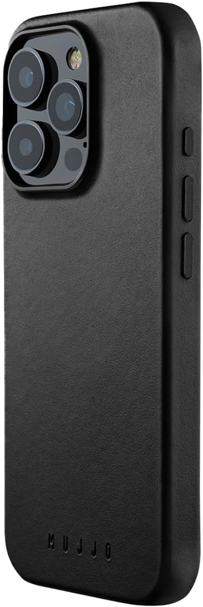 Θήκη iPhone 16 Pro MUJJO Full Leather Case Δερμάτινη με MagSafe - Black (MUJJO-CL-051-BK)