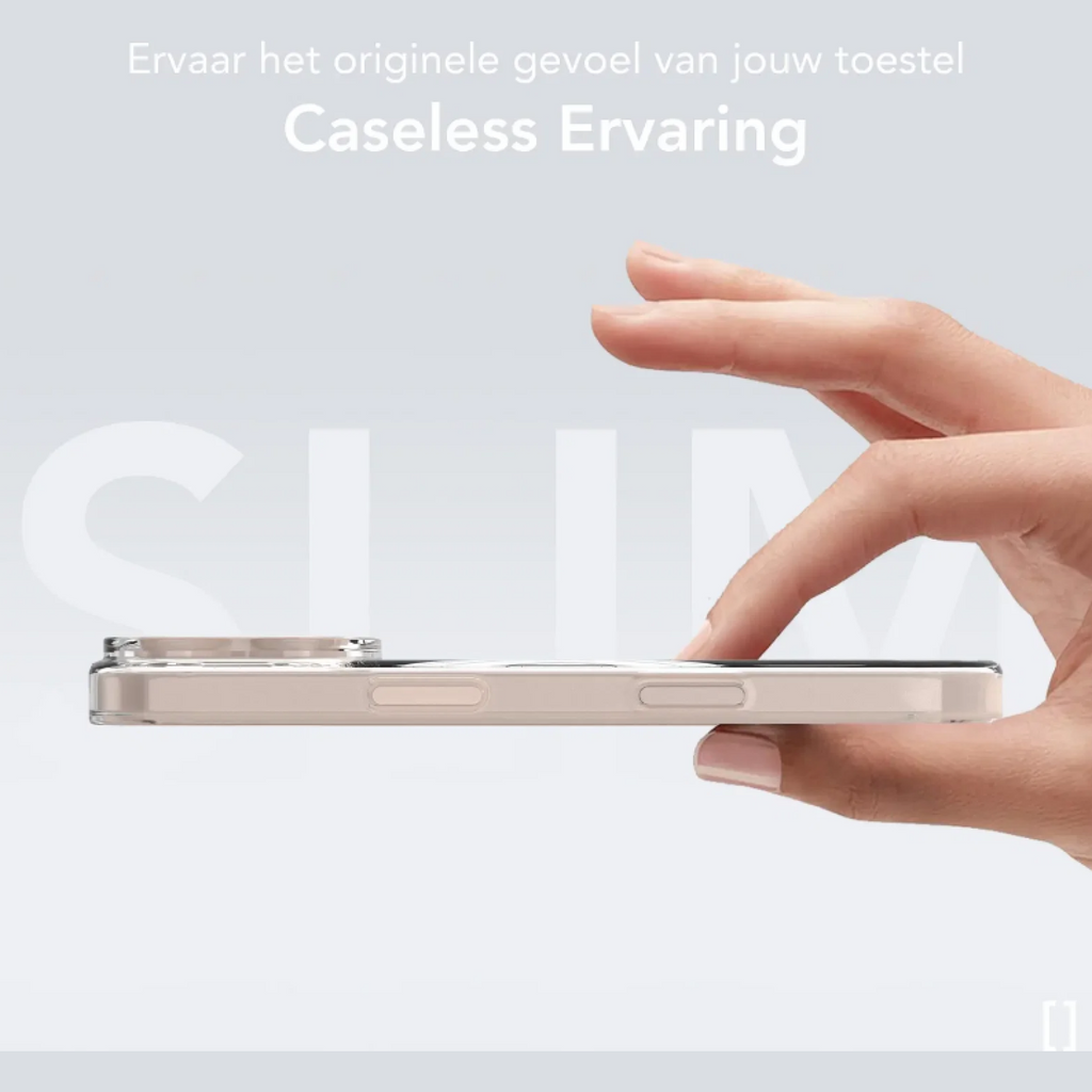Θήκη iPhone 16 Pro Nekit Bare Thin Case Σκληρή Λεπτή Διάφανη με MagSafe 1.2mm - Transparent (8719246595134)