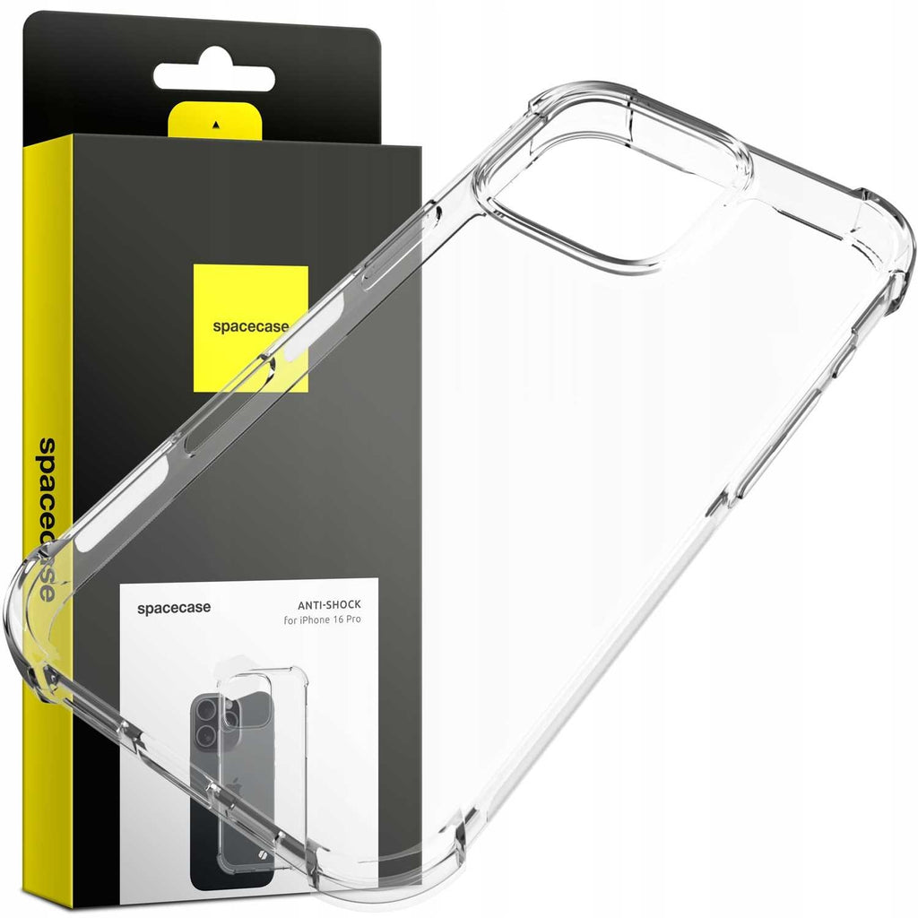 Θήκη iPhone 16 Pro Spacecase Anti-Shock Διάφανη Σιλικόνης 1mm - Clear (5905719111731)