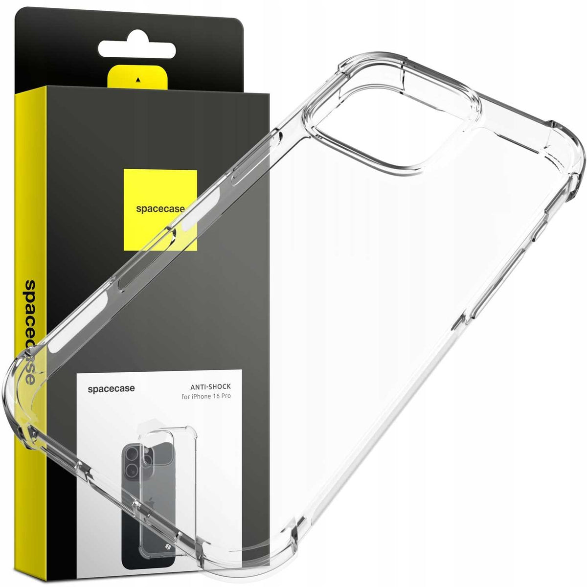Θήκη iPhone 16 Pro Spacecase Anti-Shock Διάφανη Σιλικόνης 1mm - Clear (5905719111731)