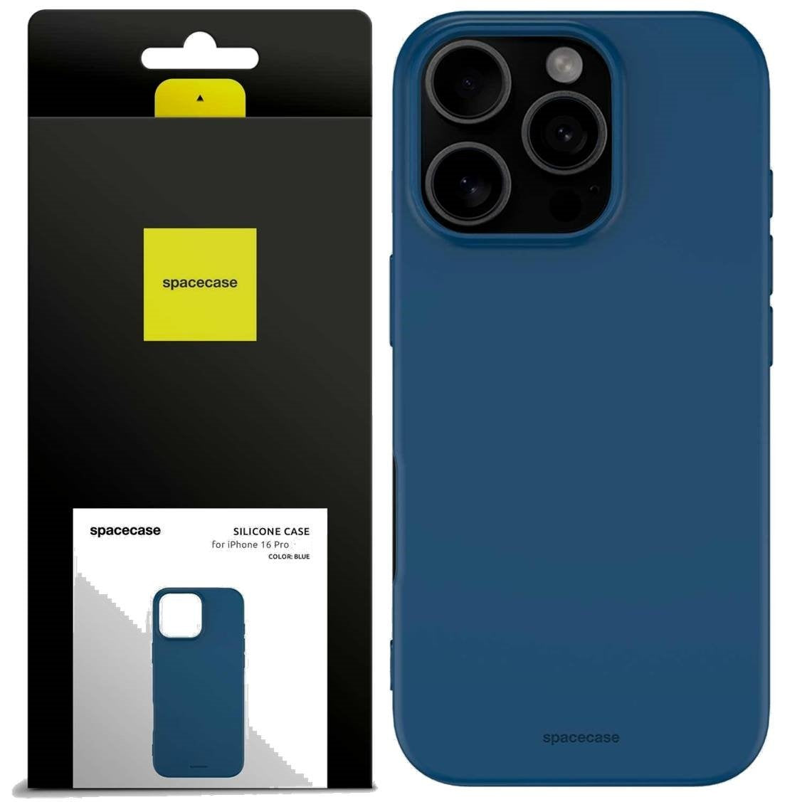 Θήκη iPhone 16 Pro Spacecase Silicone Case Σιλικόνης - Blue (5905719111557)