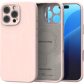 Θήκη iPhone 16 Pro Spacecase Silicone Mag Case Σιλικόνης με MagSafe - Baby Pink (5905719137922)