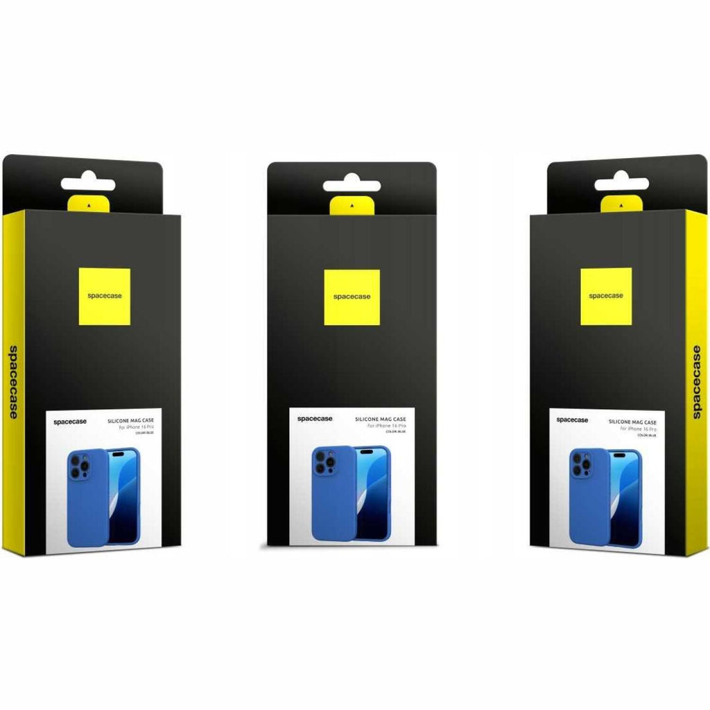 Θήκη iPhone 16 Pro Spacecase Silicone Mag Case Σιλικόνης με MagSafe - Blue (5905719111984)