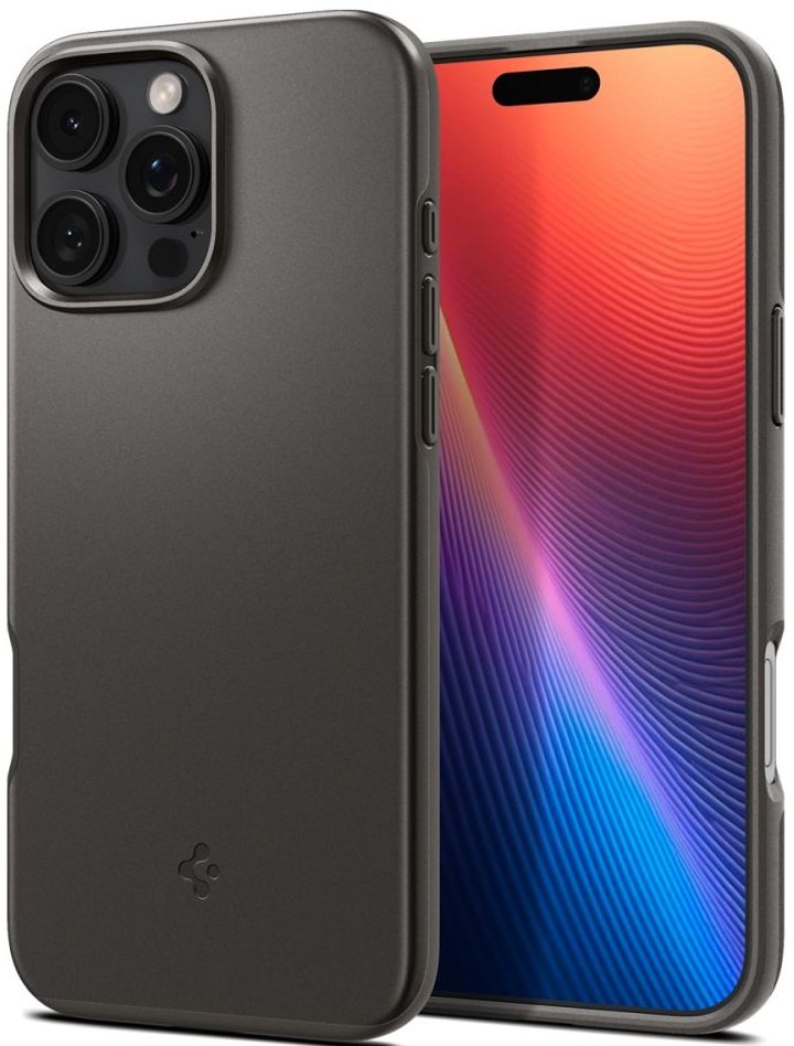 Θήκη iPhone 16 Pro Spigen Thin Fit MagFit Σκληρή με MagSafe - Gunmetal (ACS08107)