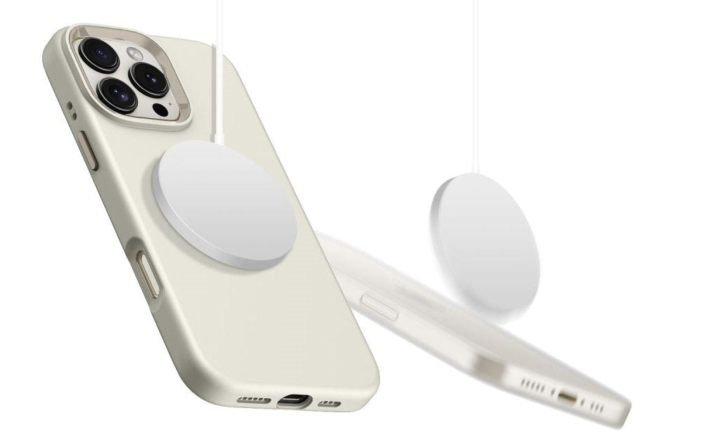 Θήκη iPhone 16 Pro Tech-Protect Silicone Pure MagSafe Σιλικόνης με MagSafe - Cosmic Latte (5906302372584)