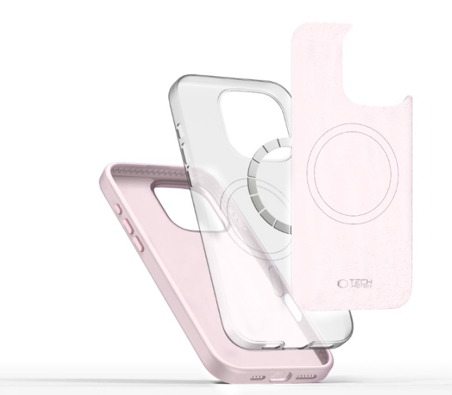 Θήκη iPhone 16 Pro Tech-Protect Silicone Pure MagSafe Σιλικόνης με MagSafe - Pink Pearl (5906302372577)