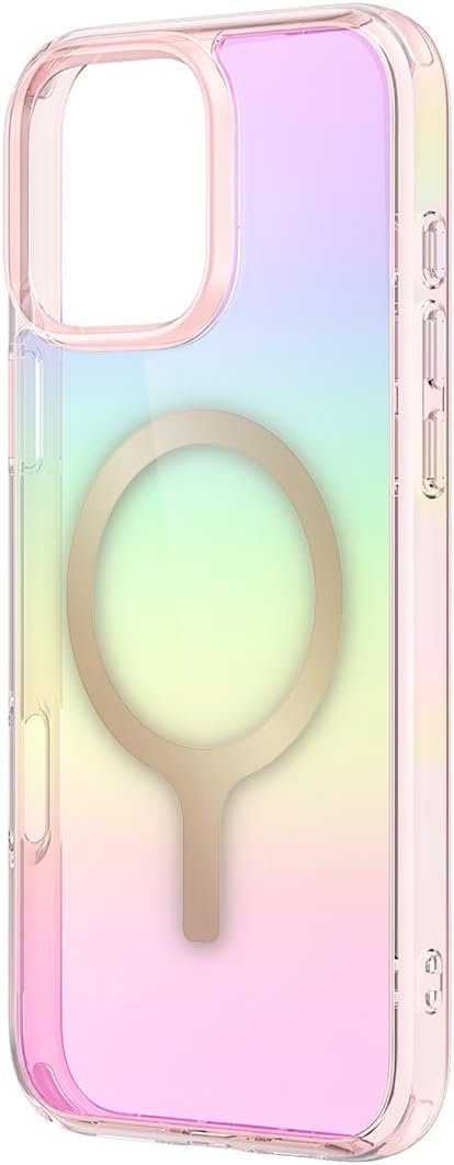 Θήκη iPhone 16 Pro Uniq Iridescia Ανθεκτική & Ιριδίζουσα με MagSafe - Pink Prism (UNIQ-IP6.3P(2024)-IRDMPPRS)