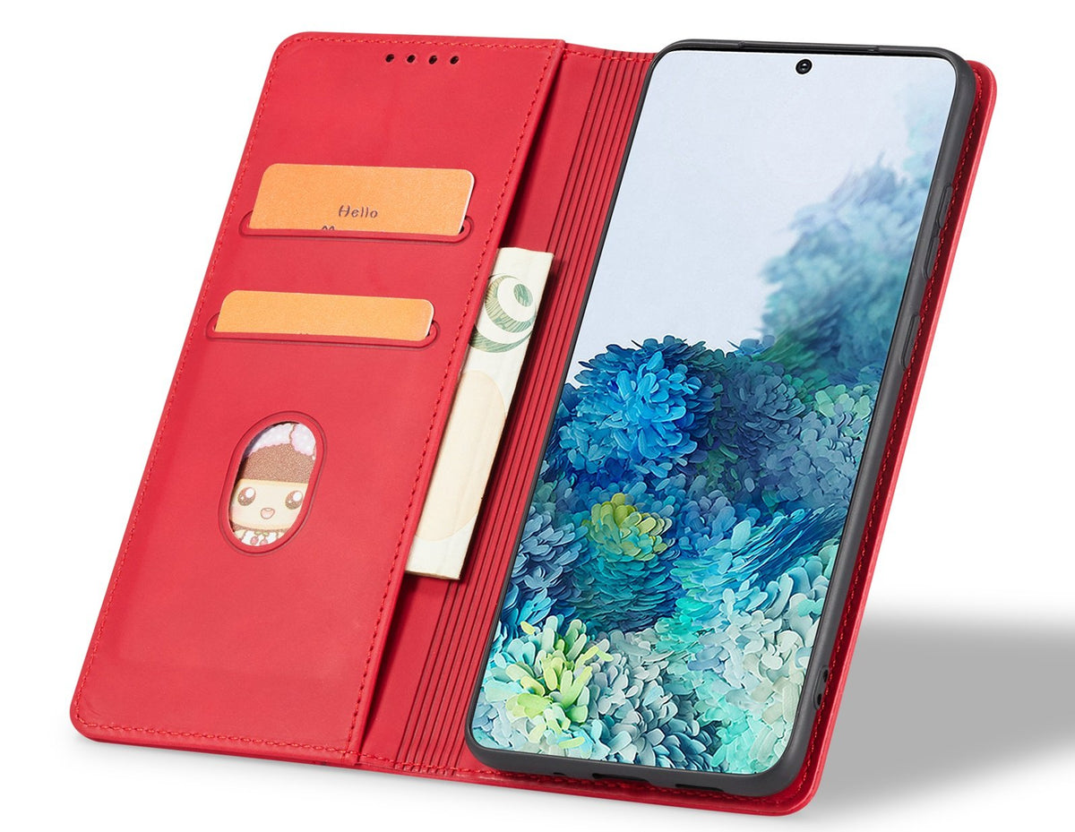 Θήκη iPhone 17e / 16e Bodycell Book Case Πορτοφόλι - Red (5206015079870)