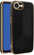 Θήκη iPhone 17e / 16e Bodycell Gold Plated Σιλικόνης - Black (5206015081217)