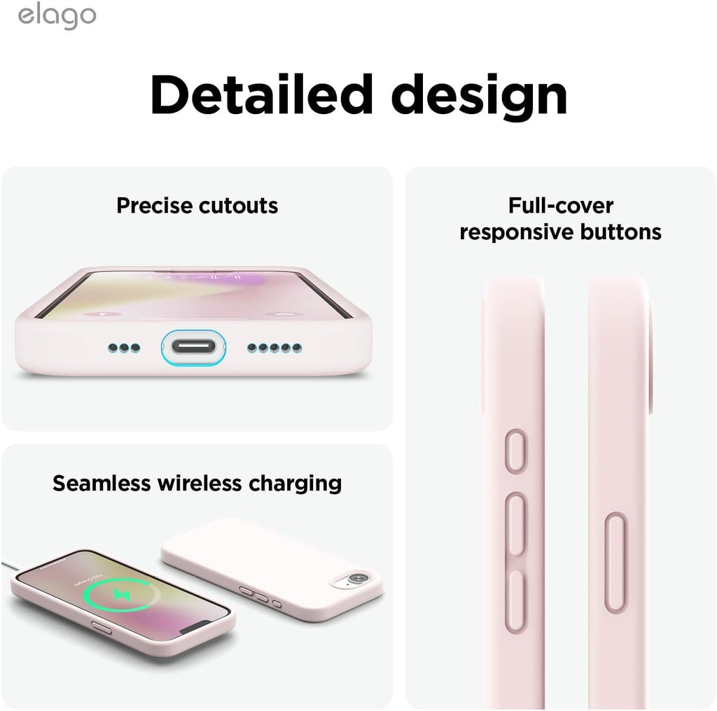 Θήκη iPhone 17e / 16e Elago Magnetic Silicone Case Premium Σιλικόνης με MagSafe - Lovely Pink (ESE4MSSC-LPK)