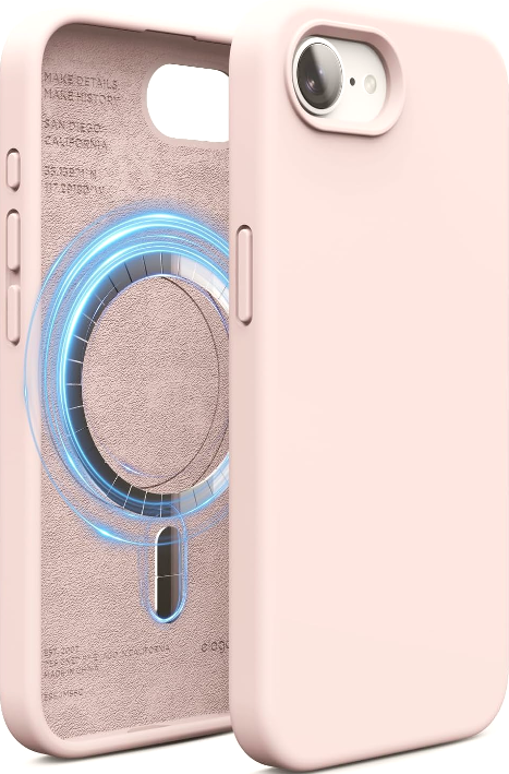 Θήκη iPhone 17e / 16e Elago Magnetic Silicone Case Premium Σιλικόνης με MagSafe - Lovely Pink (ESE4MSSC-LPK)