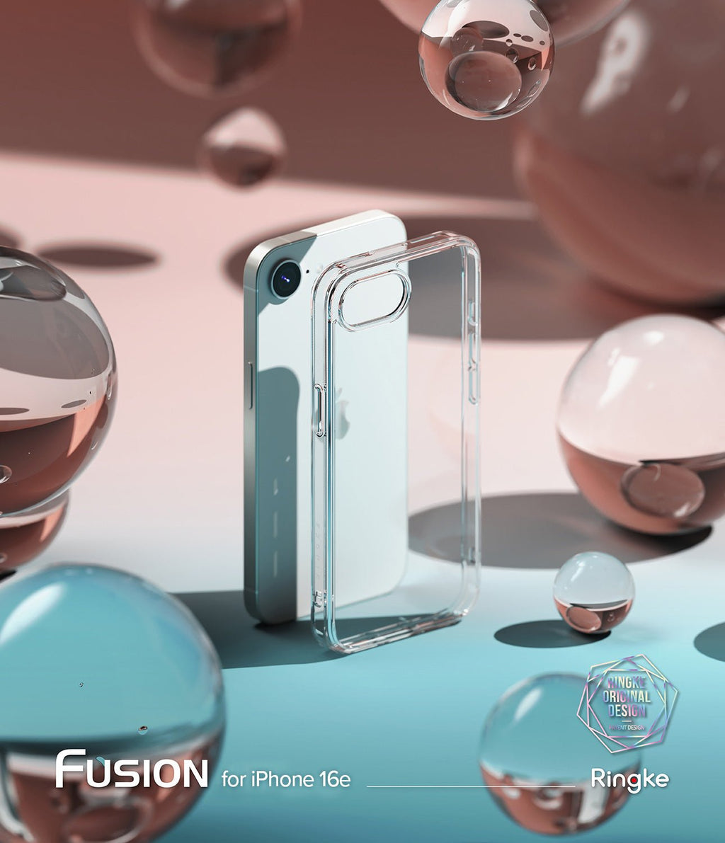 Θήκη iPhone 17e / 16e Ringke Fusion Σκληρή με TPU Bumper - Clear (8800293852544)