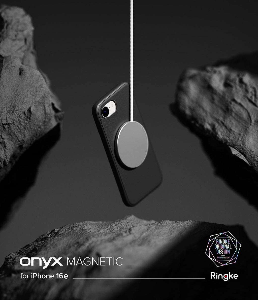Θήκη iPhone 17e / 16e Ringke Onyx Magnetic Σιλικόνης με MagSafe - Black (8800293852759)