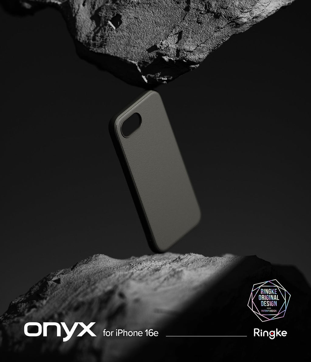 Θήκη iPhone 17e / 16e Ringke Onyx Σιλικόνης - Gray (8800293852698)