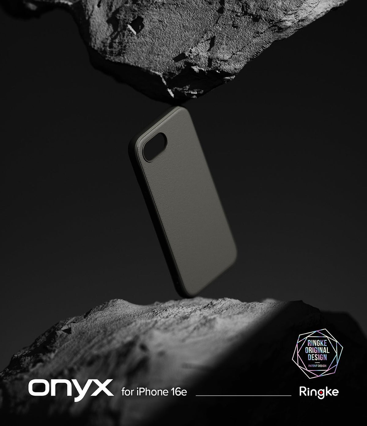 Θήκη iPhone 17e / 16e Ringke Onyx Σιλικόνης - Gray (8800293852698)
