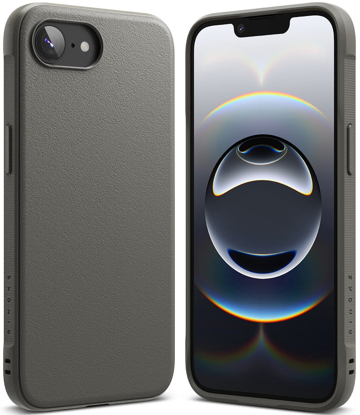 Θήκη iPhone 17e / 16e Ringke Onyx Σιλικόνης - Gray (8800293852698)