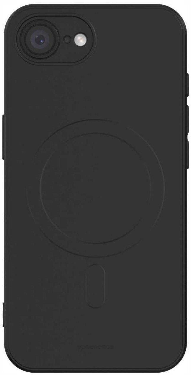 Θήκη iPhone 17e / 16e Spacecase Silicone Magnetic Case Σιλικόνης με MagSafe - Black (5905719117924)