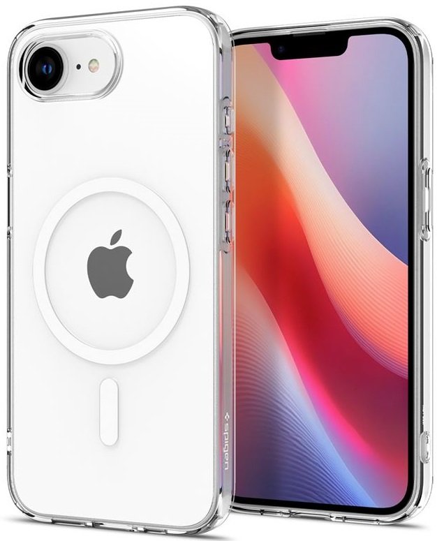 Θήκη iPhone 17e / 16e Spigen Liquid Crystal MagFit Σιλικόνης με MagSafe - Clear / White (ACS09150)