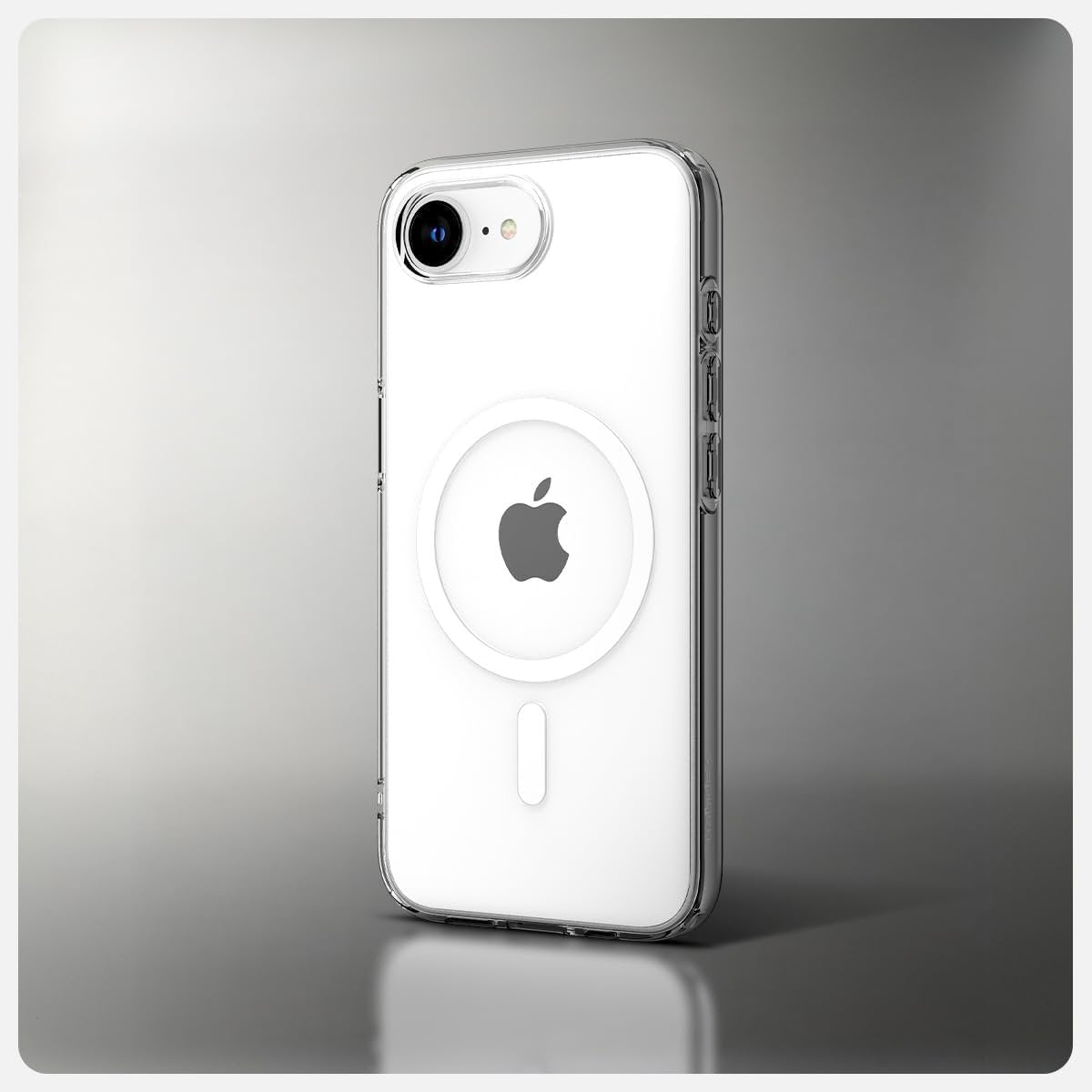 Θήκη iPhone 17e / 16e Spigen Liquid Crystal MagFit Σιλικόνης με MagSafe - Clear / White (ACS09150)