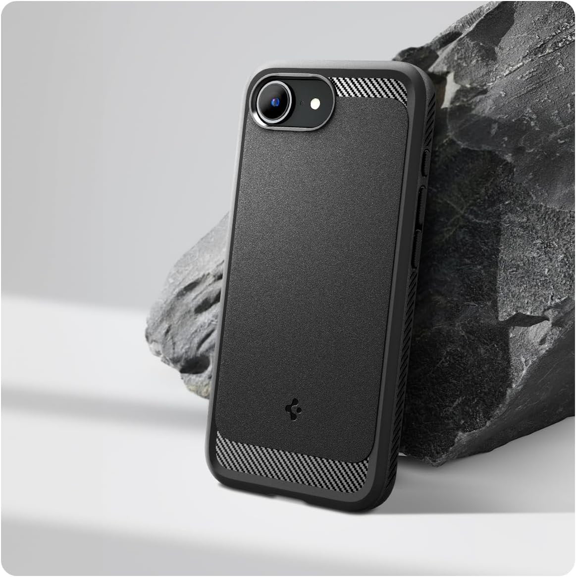 Θήκη iPhone 17e / 16e Spigen Rugged Armor MagFit με MagSafe - Matte Black (ACS09152)