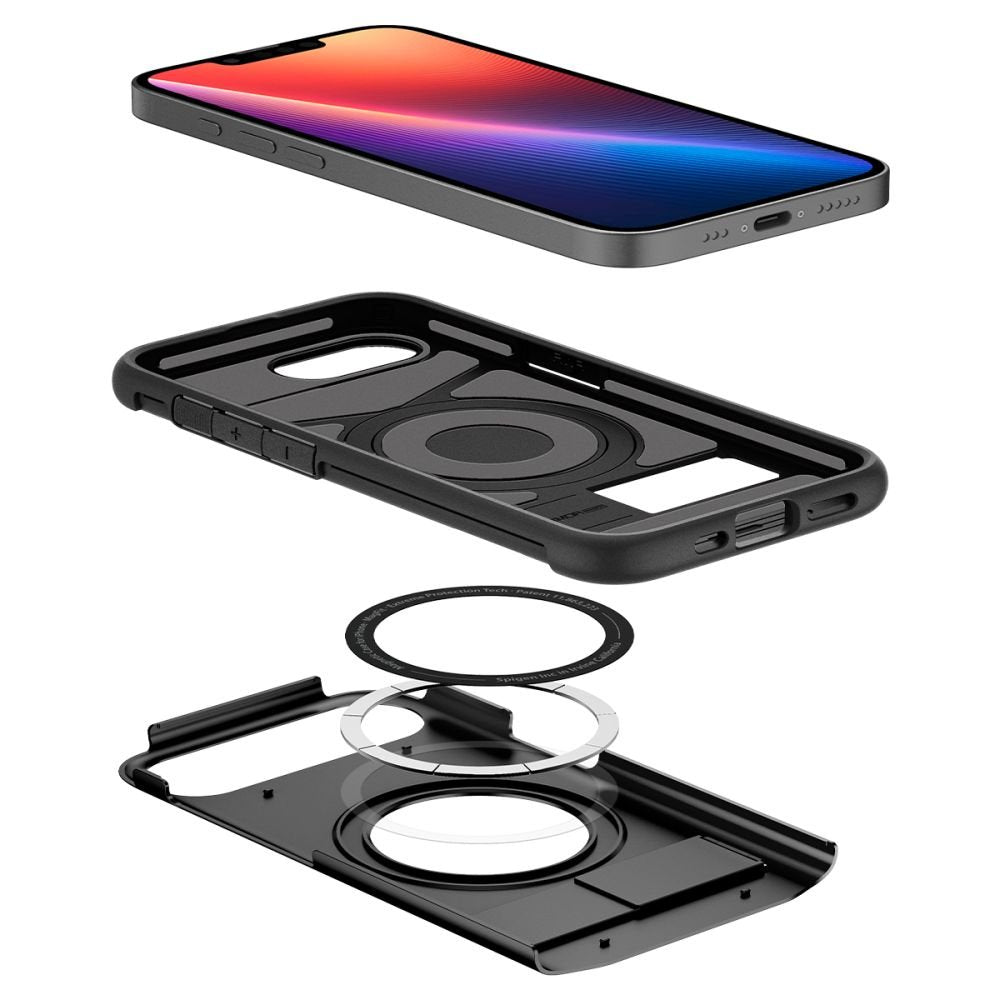 Θήκη iPhone 17e / 16e Spigen Slim Armor MagFit με MagSafe - Black (ACS09129)