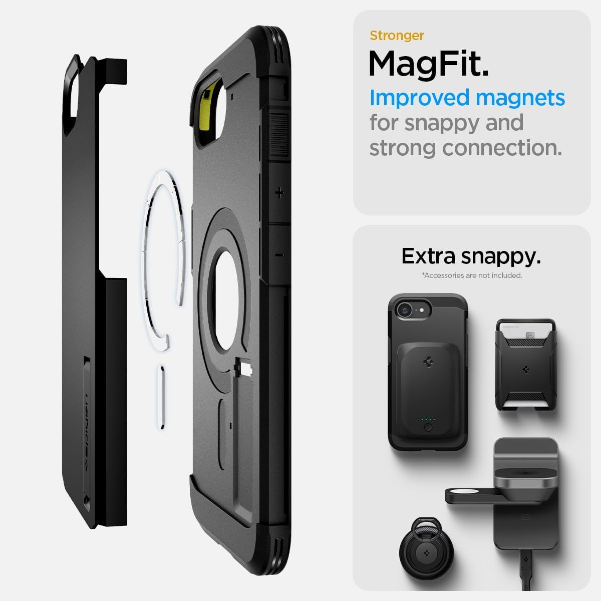 Θήκη iPhone 17e / 16e Spigen Tough Armor AI MagFit Ανθεκτική με MagSafe - Black (ACS09137)