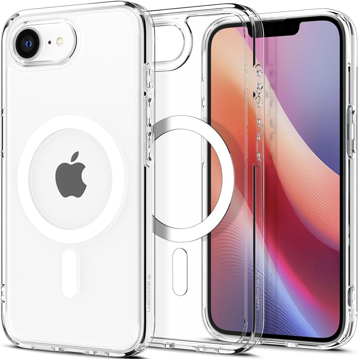 Θήκη iPhone 17e / 16e Spigen Ultra Hybrid MagFit Σκληρή με MagSafe - Clear / White (ACS09139)