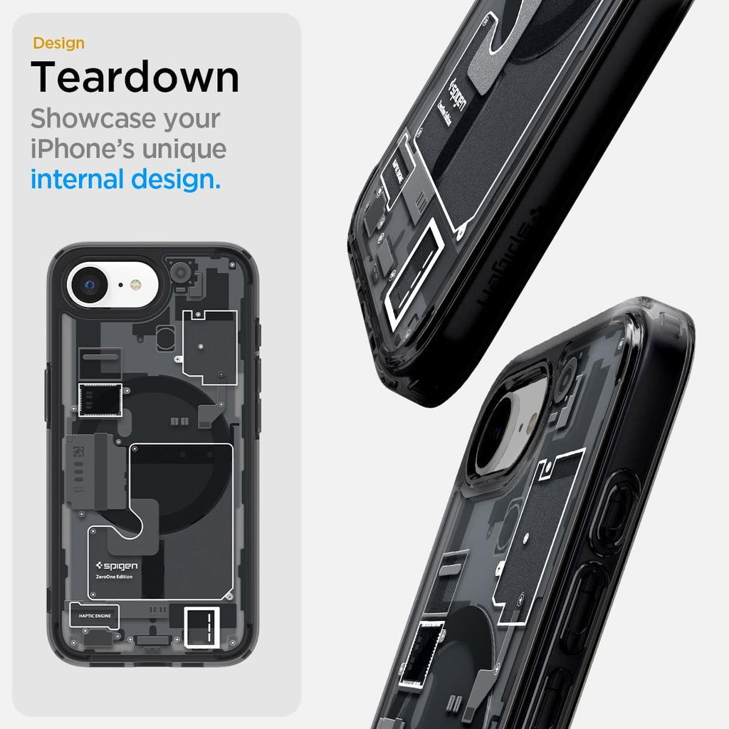 Θήκη iPhone 17e / 16e Spigen Ultra Hybrid MagFit Σκληρή με MagSafe - Zero One Black (ACS09141)