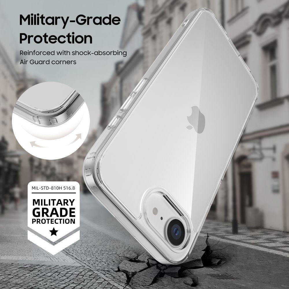 Θήκη iPhone 17e / 16e Tech-Protect FlexAir Hybrid Σκληρή Διάφανη - Clear (5906302360185)