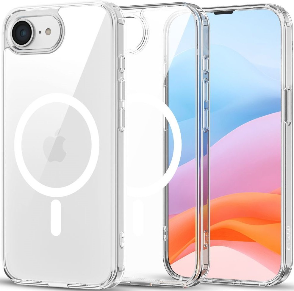 Θήκη iPhone 17e / 16e Tech-Protect FlexAir Hybrid Σκληρή Διάφανη με MagSafe - Clear (5906302360192)