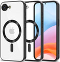 Θήκη iPhone 17e / 16e Tech-Protect MagFlex Διάφανη Σιλικόνης με MagSafe - Shiny Black (5906302360246)