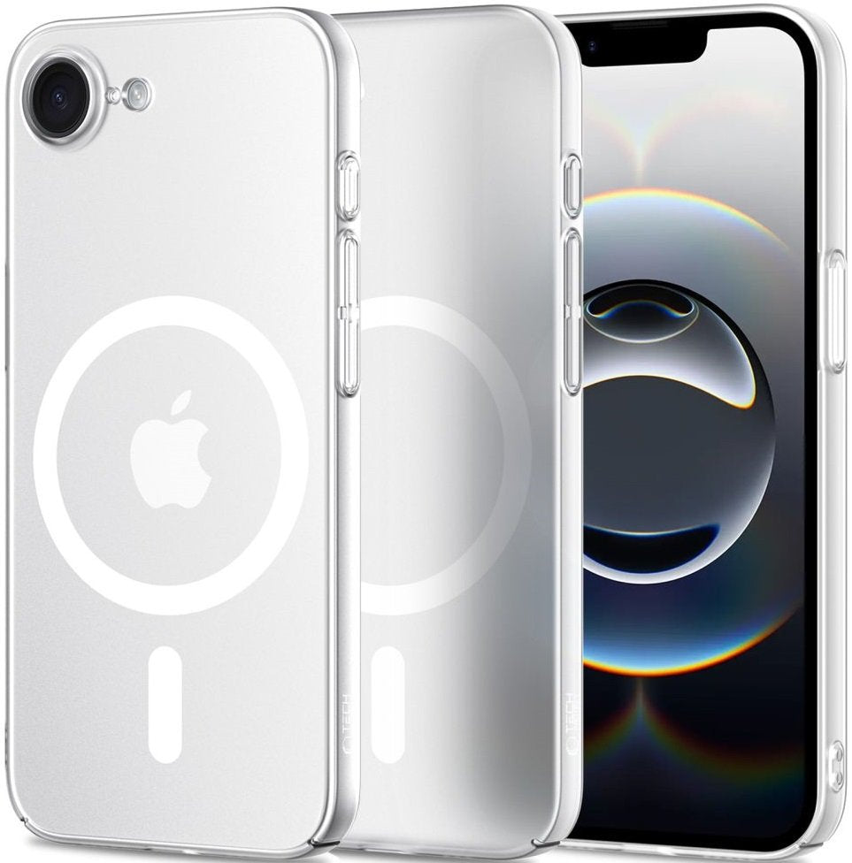 Θήκη iPhone 17e / 16e Tech-Protect MagSlim Σκληρή Ημιδιάφανη με MagSafe - Matte / Ice (5906302360222)