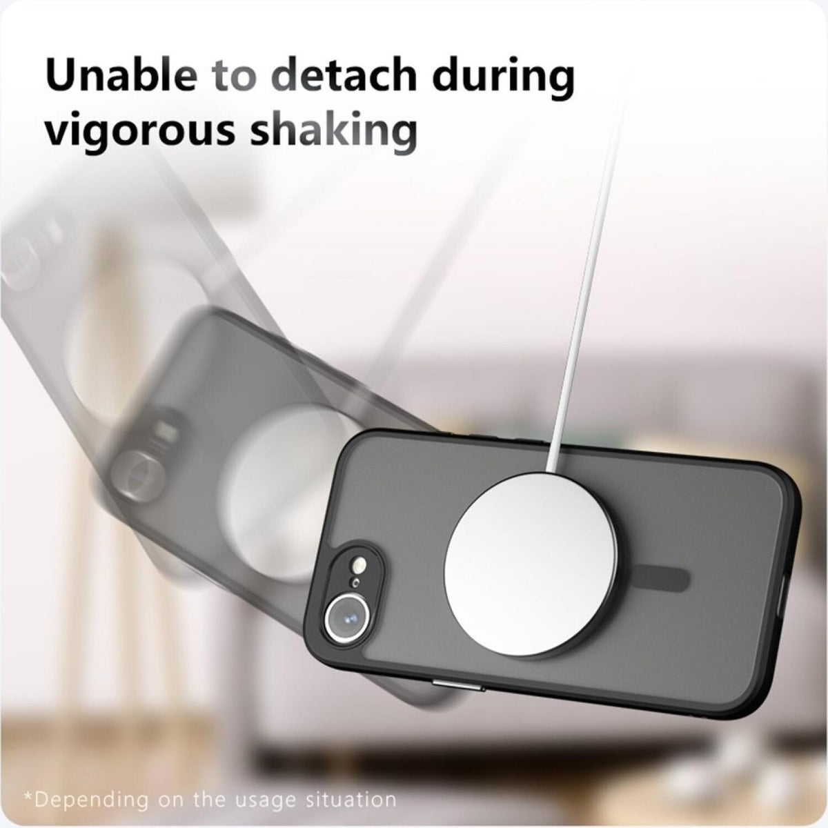 Θήκη iPhone 17e / 16e Techsuit PureFrost Σκληρή Ημιδιάφανη με MagSafe - Frosted Black (5949419321298)