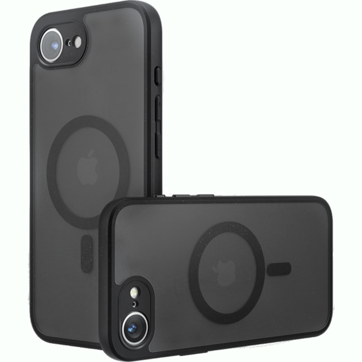 Θήκη iPhone 17e / 16e Techsuit PureFrost Σκληρή Ημιδιάφανη με MagSafe - Frosted Black (5949419321298)