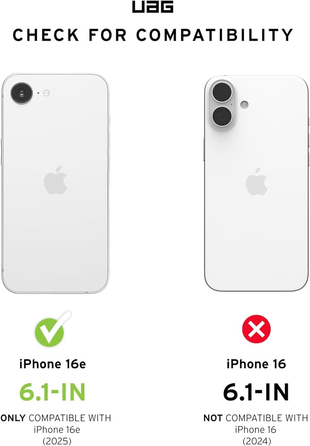Θήκη iPhone 17e / 16e UAG Plyo Σκληρή Ανθεκτική με MagSafe - Ice / White (114501114341)