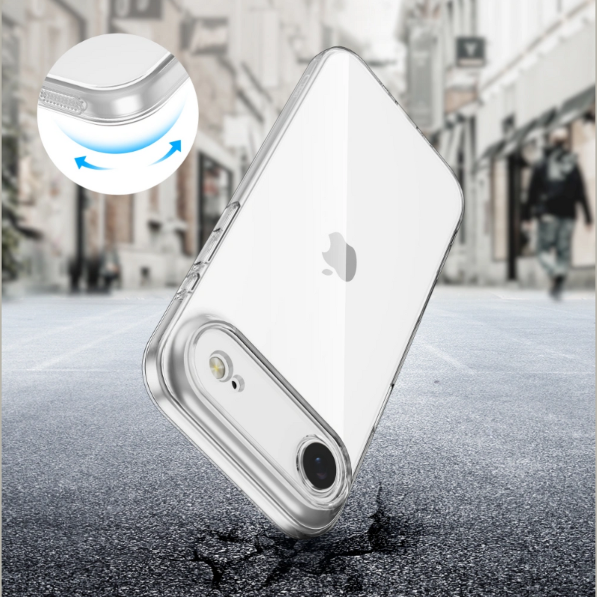 Θήκη iPhone Air Tech-Protect FlexAir Διάφανη Σιλικόνης - Clear (5906302319381)