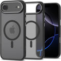 Θήκη iPhone Air Tech-Protect MagEdge Σκληρή Ημιδιάφανη με MagSafe & Μεταλλικό Πλαίσιο Κάμερας - Matte Black / Gunmetal (59063