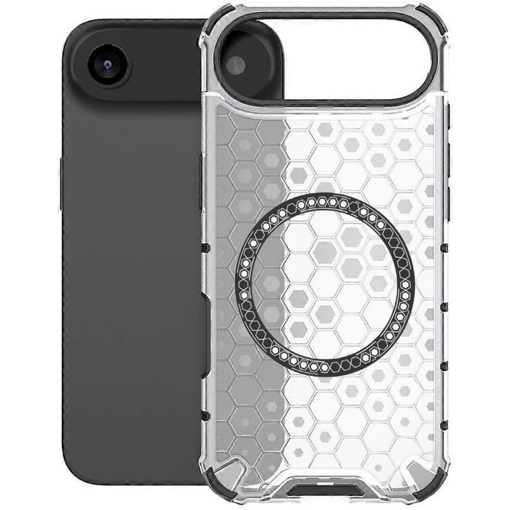 Θήκη iPhone Air Techsuit HoneyComb Shield Σκληρή Ημιδιάφανη με MagSafe - White (5949419290204)