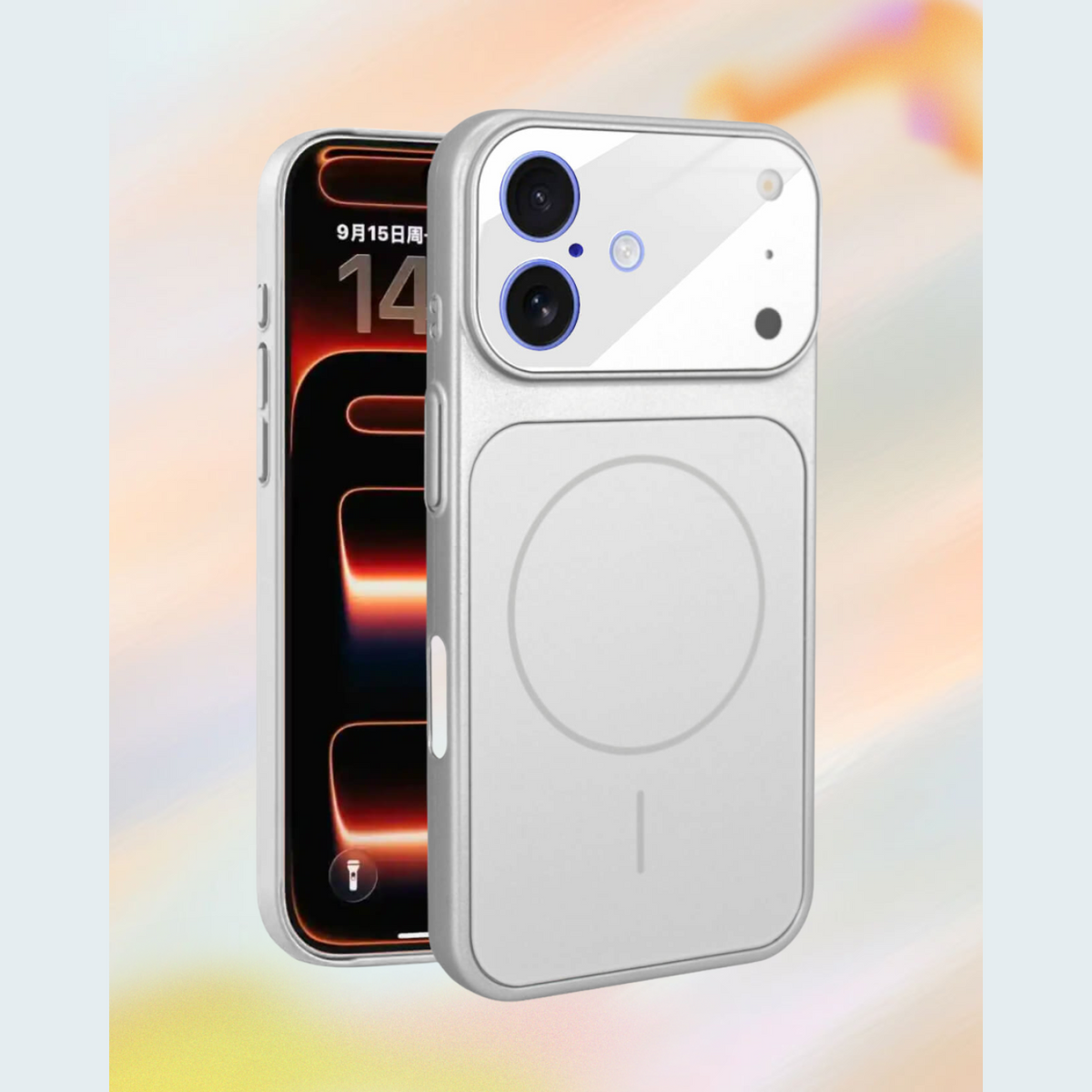Θήκη iPhone 17 Bodycell AG Glass Σκληρή με MagSafe & Ενσωματωμένο Tempered Glass Κάμερας - Silver (5206015087400)
