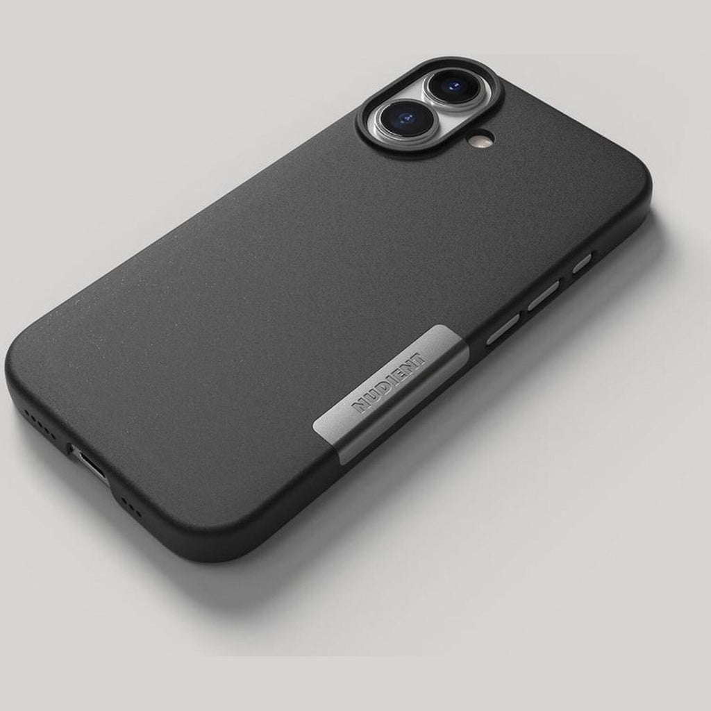 Θήκη iPhone 17 Nudient Thin Case V6 Σκληρή με MagSafe από 100% Ανακυκλωμένα Υλικά 1mm - Ink Black (00-000-0122-0000)