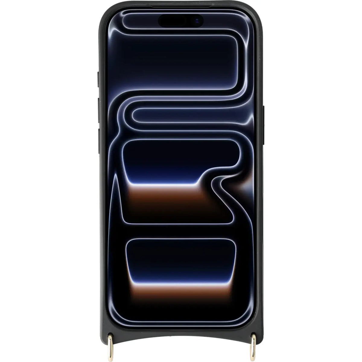 Θήκη iPhone 17 Pro Avy Case with Lanyard Hooks Δερμάτινη με MagSafe & Υποδοχές για Λουράκι - Leather Croco Black (87192465789