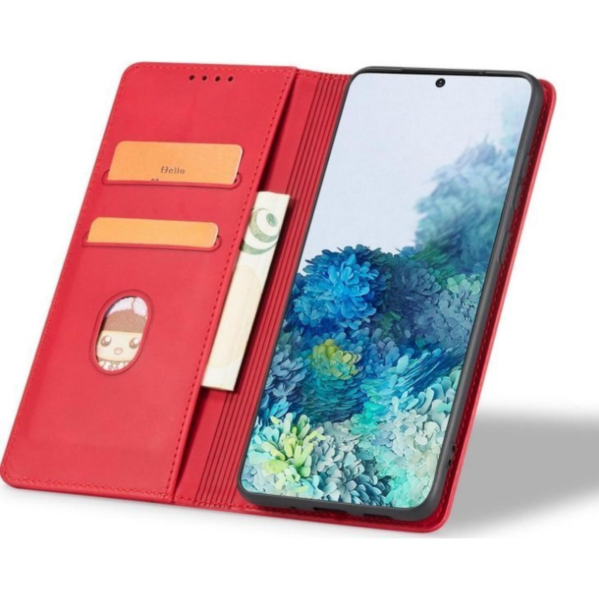 Θήκη iPhone 17 Pro Bodycell Book Case Πορτοφόλι - Red (5206015083181)