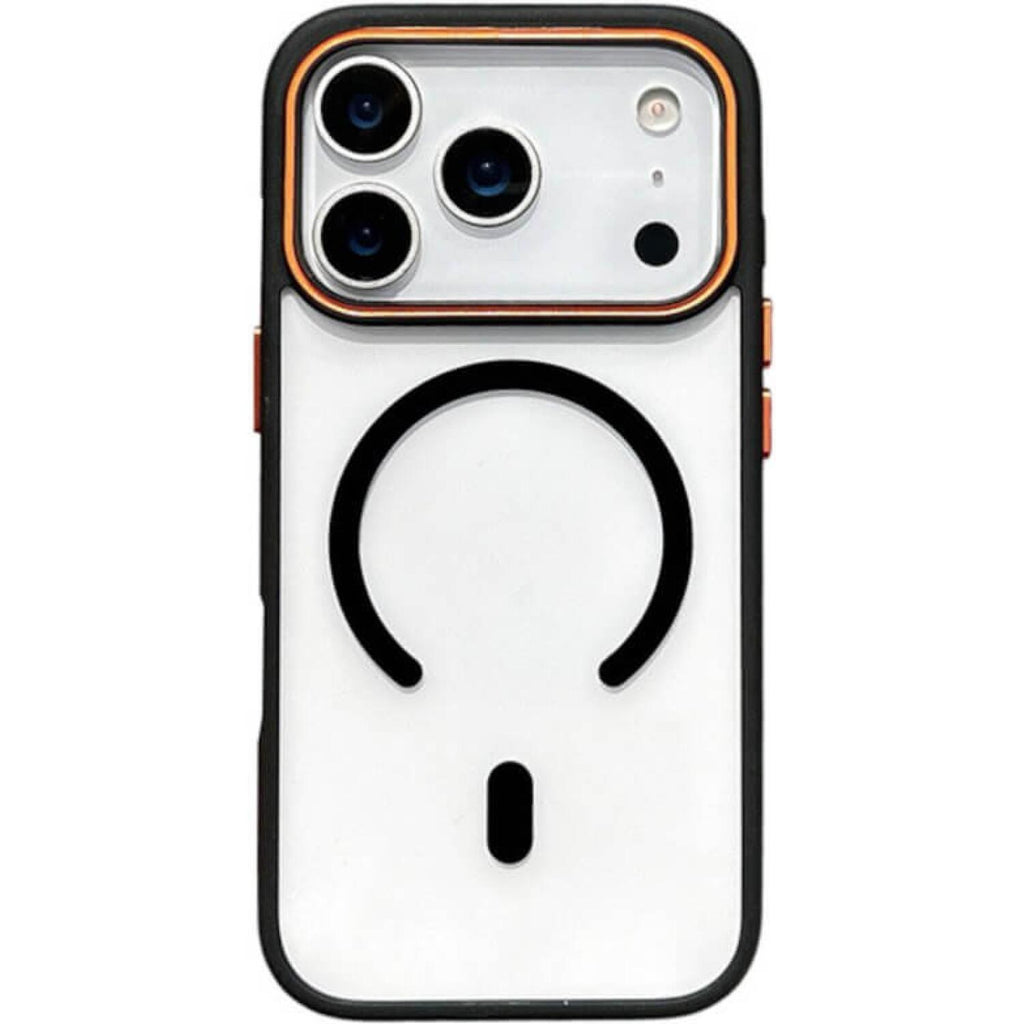 Θήκη iPhone 17 Pro Bodycell DualTone Hybrid Case Διάφανη Σκληρή με MagSafe & TPU Bumper - Black (5206015085208)