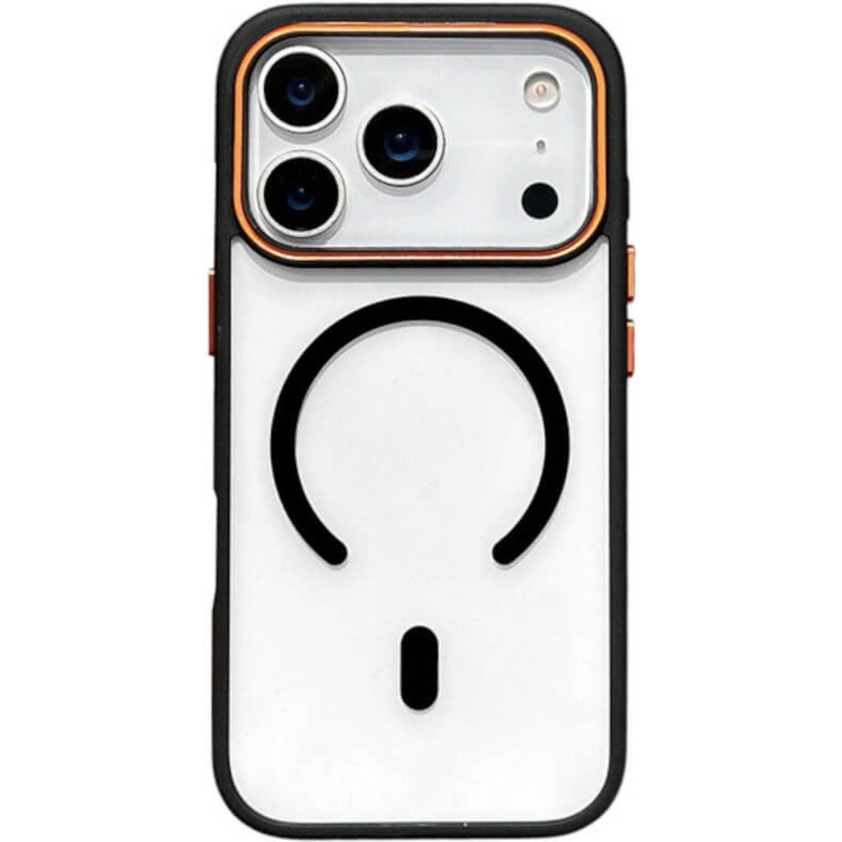 Θήκη iPhone 17 Pro Bodycell DualTone Hybrid Case Διάφανη Σκληρή με MagSafe & TPU Bumper - Black (5206015085208)